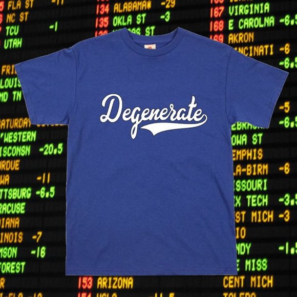 Degenerate Morals " Degenerate " Sports Betting Gambling Sportsbook - Picture 1 of 1